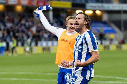 IFK Göteborgs Gustav Svensson jublar