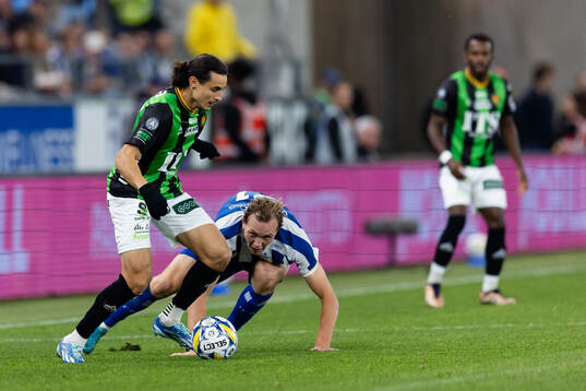 GAIS Amin Boudri och IFK Göteborgs Adam Carlén