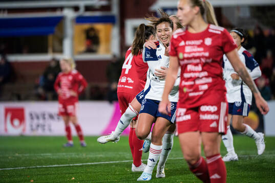 FC Rosengårds Momoko Tanikawa jublar