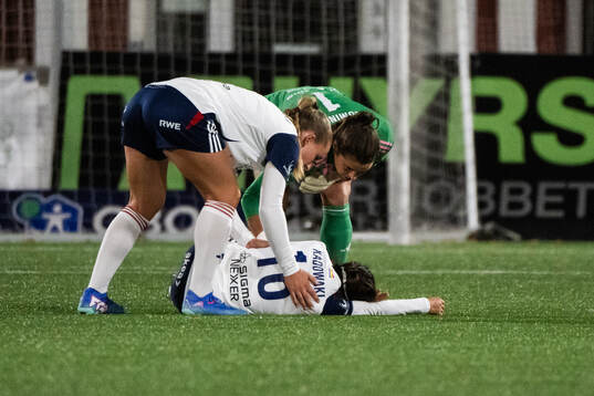 FC Rosengårds Mai Kadowaki har ont