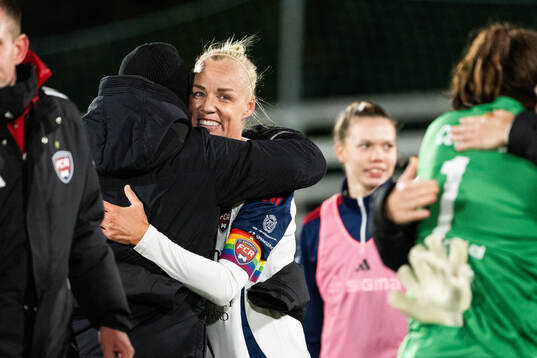 FC Rosengårds Caroline Seger jublar
