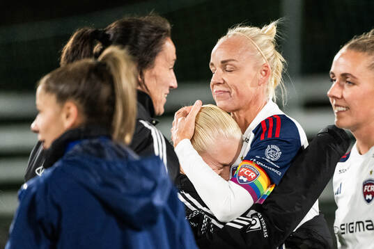 FC Rosengårds Caroline Seger jublar