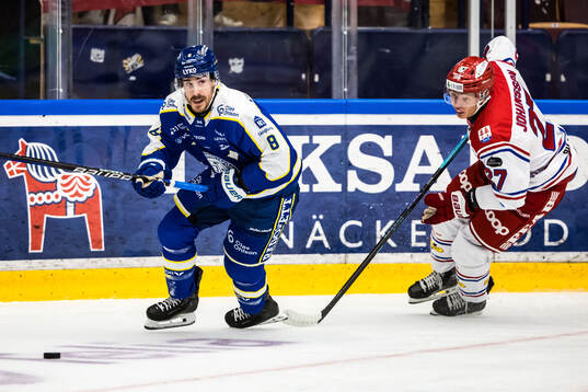 Leksands Matt Caito och Timrås Oliver Johansson