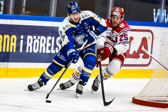 Leksands Justin Glenn Kloos och Timrås Linus Nässén