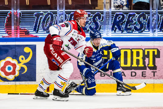 Timrås Didrik Strömberg och Leksands Patrik Zackrisson