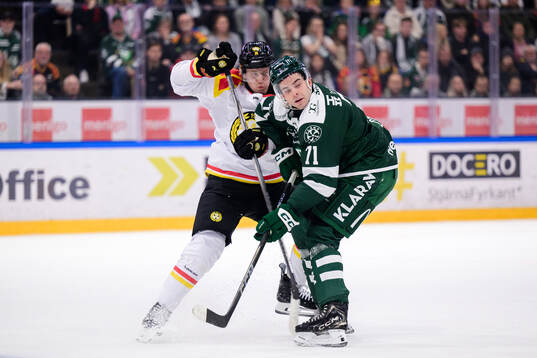 Brynäs Linus Ölund och Färjestads Viktor Lodin