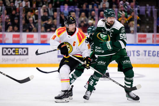 Brynäs Johan Larsson och Färjestads Linus Johansson