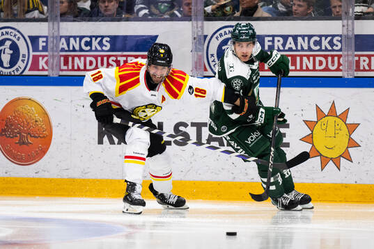 Brynäs Anton Rödin och Färjestads Joel Nyström