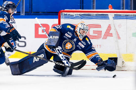 Växjös målvakt Emil Larmi