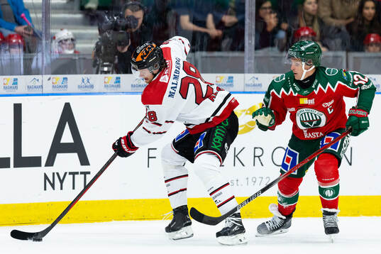Örebros Linus Arnesson och Frölundas Max Friberg