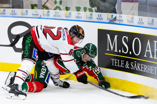 Örebros Robert Leino och Frölundas Filip Cederqvist