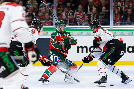 Frölundas Linus Weissbach och Örebros Filip Berglund
