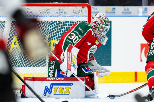 Frölundas målvakt Tobias Normann