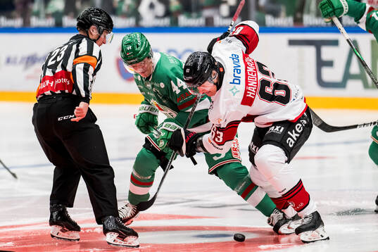 Rögles Jacob Peterson och Malmö Redhawks Fredrik