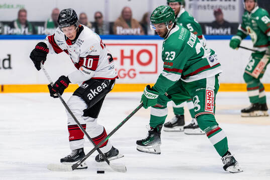 Malmö Redhawks William von Barnekow och Rögles Josh