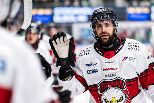 Malmö Redhawks Robin Hanzl jublar