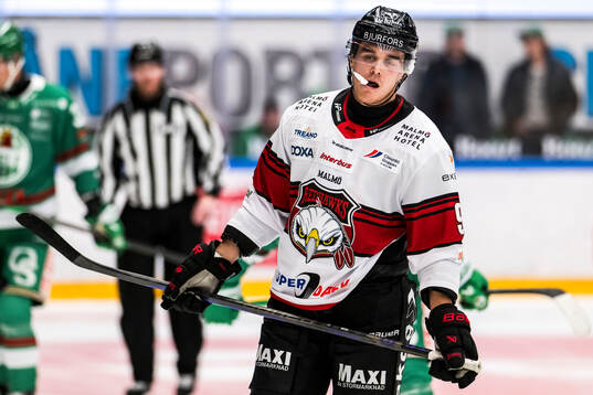 Malmö Redhawks Axel Sundberg deppar
