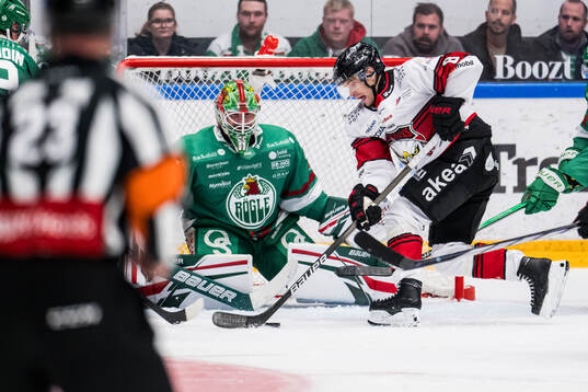 Rögles målvakt Christoffer Rifalk och Malmö Redhawks