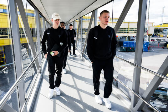 Otto Rosengren and Sebastian Jörgensen of Malmö FF