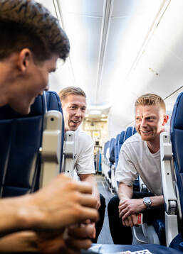 Oliver Berg, Anton Tinnerholm and Anders Christiansen of