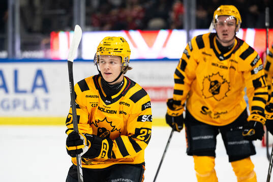 Skellefteås Oskar Vuollet jublar