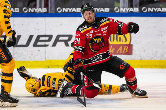 Skellefteås Oskar Nilsson och Luleås Brendan Shinnimin