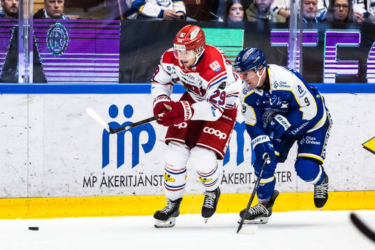 Timrås Filip Hållander och Leksands Patrik Zackrisson