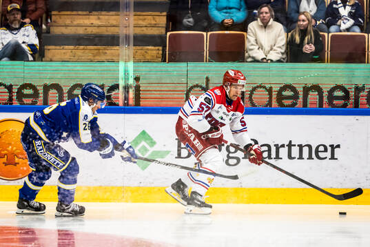 Leksands Justin Glenn Kloos och Timrås Anton Wedin