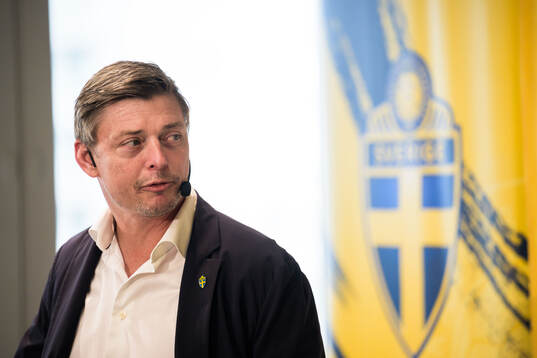 Head coach Jon Dahl Tomasson of the Swedish national