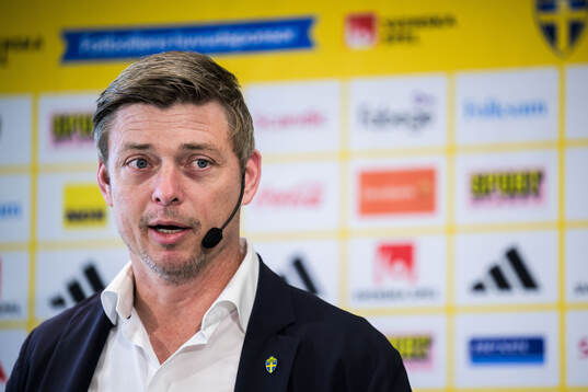 Head coach Jon Dahl Tomasson of the Swedish national