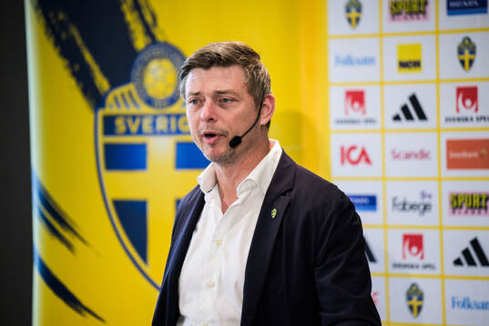 Head coach Jon Dahl Tomasson of the Swedish national