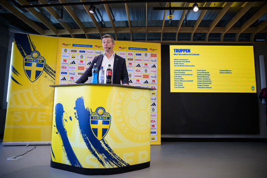 Head coach Jon Dahl Tomasson of the Swedish national