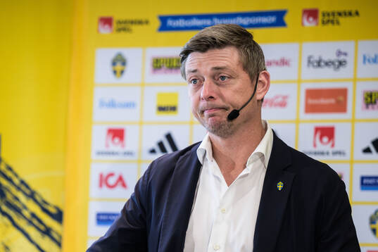 Head coach Jon Dahl Tomasson of the Swedish national