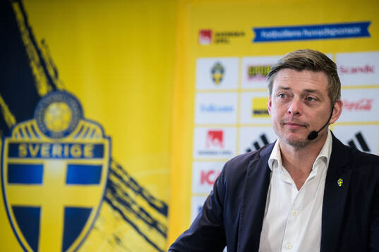Head coach Jon Dahl Tomasson of the Swedish national