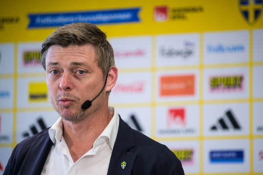 Head coach Jon Dahl Tomasson of the Swedish national