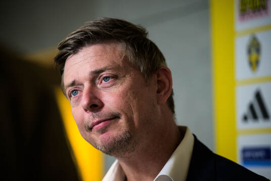 Head coach Jon Dahl Tomasson of the Swedish national