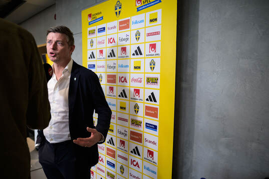 Head coach Jon Dahl Tomasson of the Swedish national