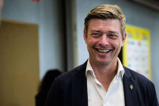 Head coach Jon Dahl Tomasson of the Swedish national