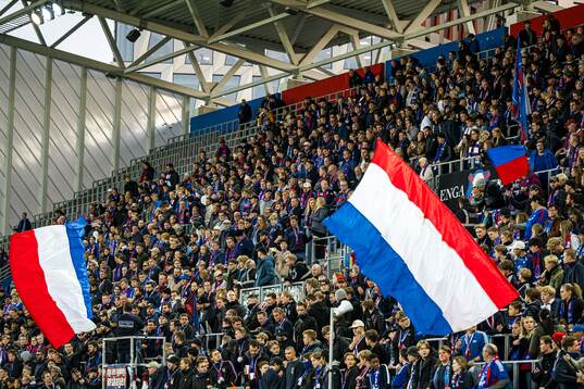 Spectators in the stands