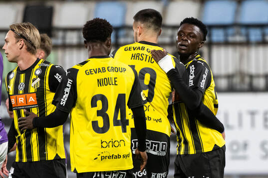 Häckens Zeidane Inoussa jublar