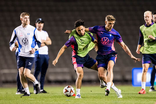 Adrian Skogmar and Søren Rieks of Malmö FF