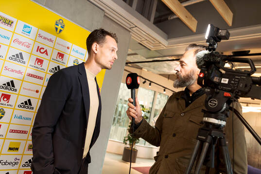Head coach Daniel Bäckström of the