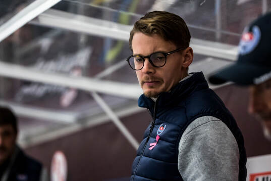 IK Oskarshamns assisterande tränare Albin Blomqvist