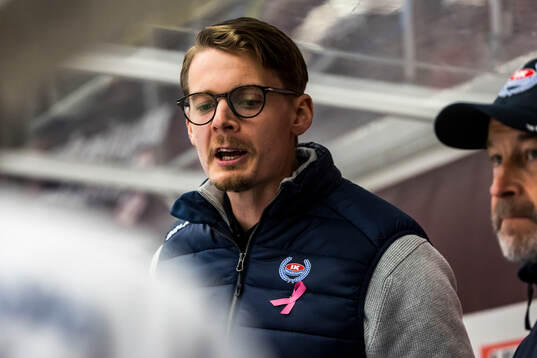 IK Oskarshamns assisterande tränare Albin Blomqvist