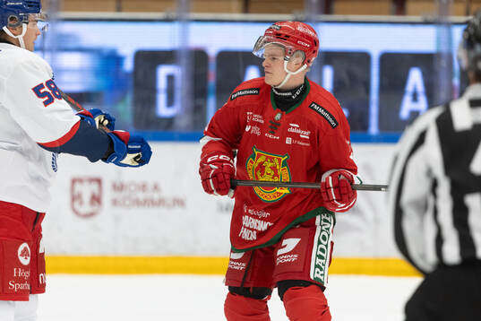 under ishockeymatchen i Hockeyallsvenskan mellan Mora och