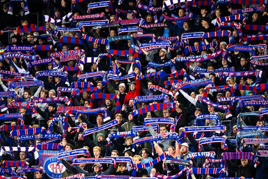 Spectators in the stands