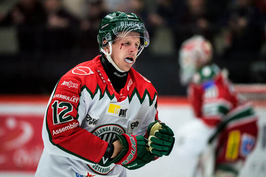 Frölundas Max Friberg har ont