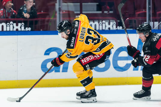 Luleås Albin Lundin och Malmö Redhawks Robin Salo