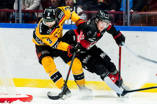 Luleås Frederic Allard och Malmö Redhawks Linus Öberg