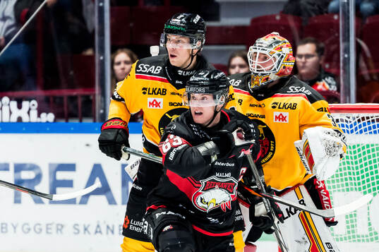 Malmö Redhawks Fredrik Händemark och Luleås Erik